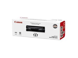 canon 137 toner cartridge – black – 2 pack in retail packing