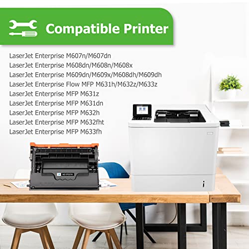 Aztech Compatible Toner Cartridge Replacement for HP 37A CF237A M607 M608 Toner Enterprise M607n M607dn M608n M608dn M608x M609 MFP M631 M632 M633 Ink Printer (Black, 2-Packs)