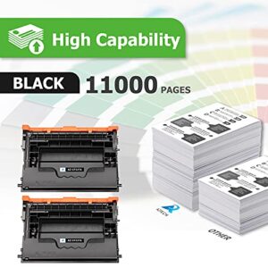 Aztech Compatible Toner Cartridge Replacement for HP 37A CF237A M607 M608 Toner Enterprise M607n M607dn M608n M608dn M608x M609 MFP M631 M632 M633 Ink Printer (Black, 2-Packs)
