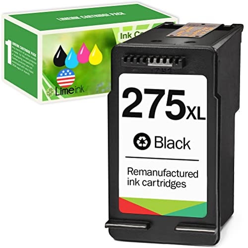 Limeink Remanufactured Ink Cartridge Replacement for Canon 275 Ink Cartridge 275xl for Canon PG-275 Black Ink Cartridge for Canon 275xl Black Ink Cartridge for Canon 275 XL Black Ink Cartridge