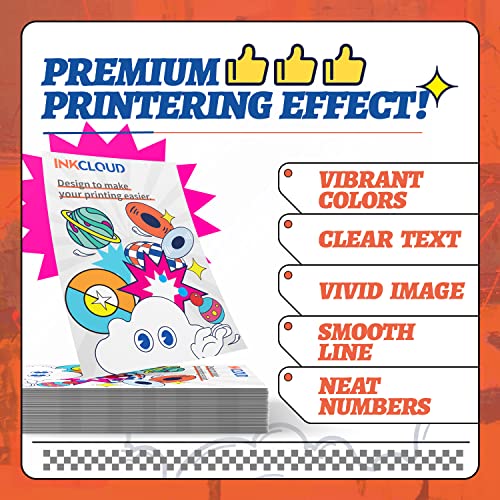 INKCLOUD Higher Yield 63XL Ink Cartridges Replacement for HP 63 Ink 63XL Work with HP OfficeJet 3830 4650 4655 5255 5258 Envy 4520 4512 4513 4516 DeskJet 1112 3630 2132 Printer(2 Black, 1 Tri-Color)