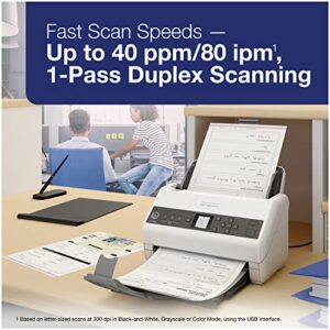 Epson DS-730N Network Color Document Scanner, 100-page Auto Document Feeder (ADF), Duplex Scanning