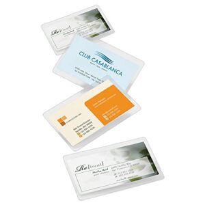 office depot® brand laminating pouches, business card size, 5 mil, 2.56″ x 3.75″, pack of 100
