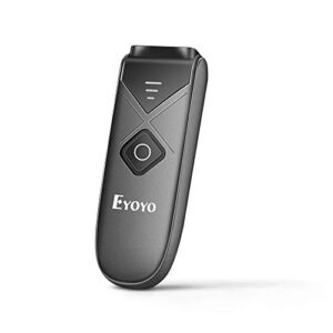 eyoyo mini 2d qr 1d bluetooth barcode scanner, portable wireless barcode reader with usb wired/bluetooth/ 2.4g wireless connection pdf417 data matrix image scanner for ipad, iphone, android, tablet pc
