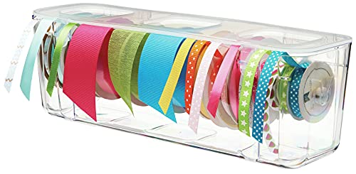 Deflecto Ribbon Dispenser, Clear