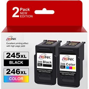 rgink compatible pg-245xl cl-246xl ink cartridge replacement for ink cartridges canon 245 and 246 with canon pixma mg2522 mg3022 mg2420 tr4520 tr4522 mx490 mx492 ts3122 printer (1 black,1 color)
