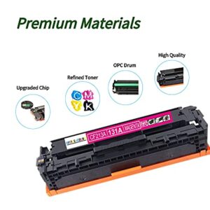 131A 131X Black,Cyan, Magenta, Yellow High-Yield Toner Cartridges (4 Pack) Works with HP Laserjet Pro 200 Color M251nw MFP M276nw M251n M276n Printer Ink