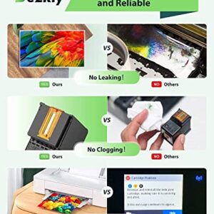 Dezkly High-Yield Ink Cartridge for 65XL, Remanufactured 65XL Ink Cartridge Tri-Color Combo Pack Works with HP AMP 100 120 Series DeskJet 2620 3720 Series Envy 5020 5030 Series N9K03A N9K04A