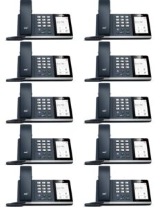 yealink mp54-teams edition desk ip phone [10 pack] cost-effective ip phone for team, 4 inch (800 x 480) capacitive touch screen, poe, power adapter not included…
