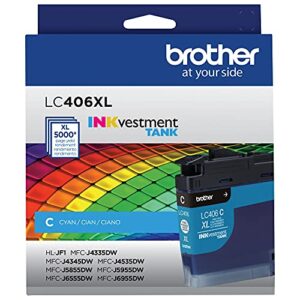 Brother LC406XLC High Yield Cyan Ink Cartridge