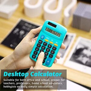 Pocket Size Student Function Calculator Basic Solar Battery Calculator Bulk Mini Colorful Calculator for Student Kids School Home Office Desktop Accounting Tools (18 Pieces)