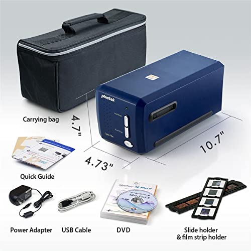 Plustek OpticFilm 8100-35mm Negative Film/Slide Scanner with 7200 DPI and 48-bit Output. Bundle Silverfast SE Plus 8.8, Support Mac and Windows