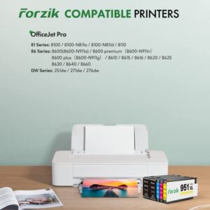 Forzik Compatible 950 XL Ink Cartridge Replacement for HP 950XL 951XL Combo Work for HP OfficeJet Pro 8600 8610 8620 8100 8630 8660 8640 8615 8625 276DW 251DW Printer