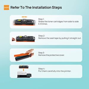 131X 131A Toner Cartridge 4 Pack - Compatible Toner Cartridge Replacement for HP 131A 131X CF210X CF210A Compatible with HP Pro 200 Color M251nw Toner Pro 200 Color MFP M276nw M276n Printer