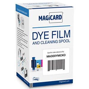 Genuine Magicard MA300YMCKO Color Ribbon for Enduro & Rio Printers,300 Images/roll