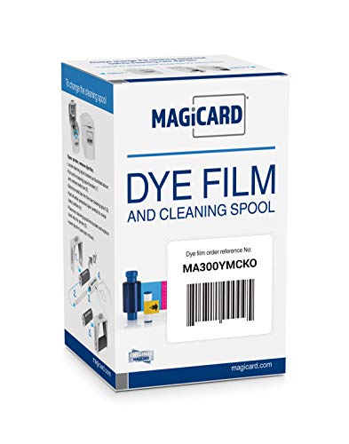 Genuine Magicard MA300YMCKO Color Ribbon for Enduro & Rio Printers,300 Images/roll