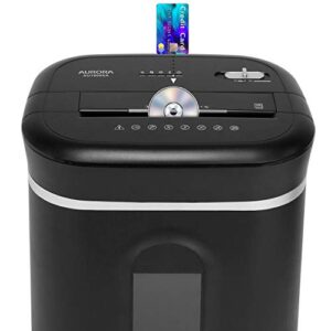 Aurora AU1800XA Anti-Jam 18-Sheet Crosscut Paper/CD and Credit Card Shredder/ 6-Gallon pullout Basket 30 Minutes Continuous Run Time