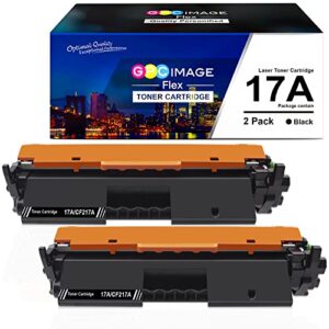gpc image flex compatible 17a toner cartridge replacement for hp 17a cf217a toner cartridge 2 black compatible with laserjet pro m102w m130nw m130fw m130fn m102a m130a pro mfp m130 m102 printer