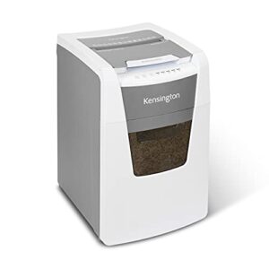 kensington shredder – new officeassist 150-sheet auto-feed micro cut anti-jam paper and credit card home office shredder with 11.6 gallons pullout wastebasket (k52050am)