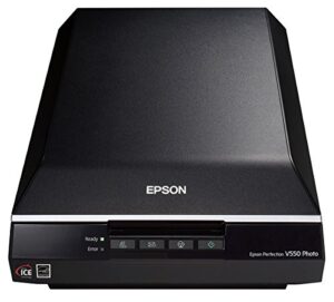 epson perfection v550 color photo, image, film, negative & document scanner with 6400 dpi optical resolution