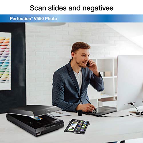 Epson Perfection V550 Color Photo, Image, Film, Negative & Document Scanner with 6400 DPI Optical Resolution