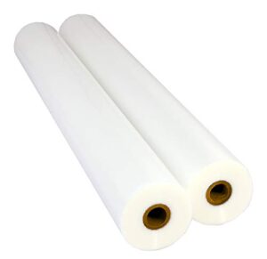 usi premium thermal low-temp eva roll laminating film, 1 inch core, 3 mil, 27 inches x 250 feet, clear, gloss finish, 2-pack