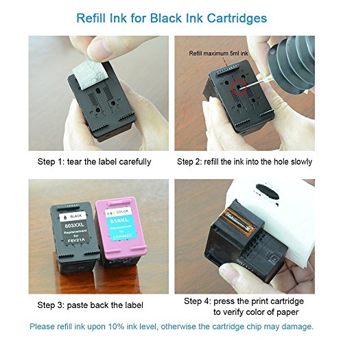 Aomya Compatible Canon Black Ink Refill Kit 250ml Dye Bulk Ink for Canon Inkjet Printers Refillable Cartridge CISS CIS System (9 oz) with Syringe&Glove