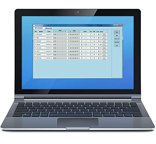 Linortek Netbell-2-2Buz TCP/IP Network Break Buzzer System with Two 4” Extra Loud Buzzers for Industrial Factory Warehouse Lunch Break Time Alert Signalling w/Web-Based Scheduling Software