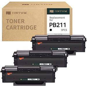 jintum compatible pb-211 toner cartridge replacement for pantum pb211 pb-211ev toner cartridge for pantum p2502w m6552nw m6550nw m6602nw m6600nw p2500w laser printer (3 black)