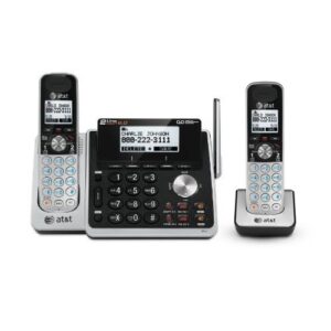 at&t tl88102 + (1) tl88002 2 handset cordless phone (2 line) dect 6.0
