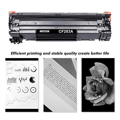 83A CF283A 2-Pack Toner Cartridge Replacement for HP 83A CF283A 83X CF283X Toner Cartridge for HP Pro MFP M125nw M201dw M225dw M255dn M201n M125a M127fw M127fn Printer Toner Black