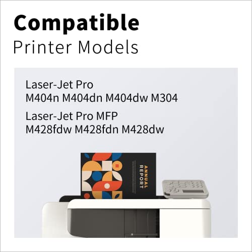 LEMERO UTRUST 58X CF258X Toner Cartridge with Chip Remanufactured Replacement for HP 58X CF258X 58A CF258A for HP Laser-Jet Pro MFP M428fdw M428fdn M428dw M404n M404dn M404dw (2 Pack) 58X Black Toner