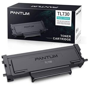 pantum tl730 genuine toner cartridge, page yield up to 1500 pages compatible with l2350dw, l2710fdw series printer, work with drum unit dl730