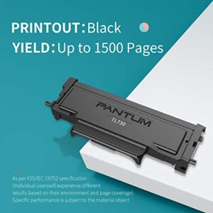 Pantum TL730 Genuine Toner Cartridge, Page Yield up to 1500 Pages Compatible with L2350DW, L2710FDW Series Printer, Work with Drum Unit DL730