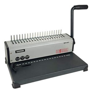 rayson sd1202 comb binding machine, 19 holes, max punching letter size, with comb set binder for daily binding
