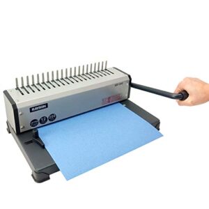 RAYSON SD1202 Comb Binding Machine, 19 Holes, Max Punching Letter Size, with Comb Set Binder for Daily Binding