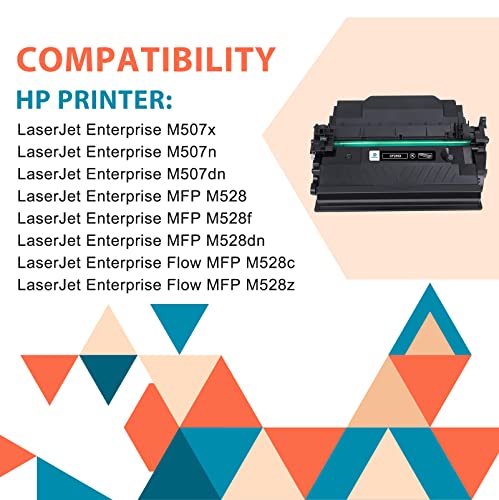 CF289X 89X Black Toner Cartridge: (with Chip) Replacement for HP 89X CF289X CF289A 89A Enterprise M507 M507n M507dn M507x MFP M528dn M528f M528c M528z M528 Series Printer Ink (Black 1-Pack)