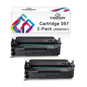 chenphon compatible toner cartridge replacement for canon 057(3009c001) 2-pack black with canon imageclass mf445dw mf448dw mf449dw mf455dw lbp226dw lbp227dw lbp228dw laser printer