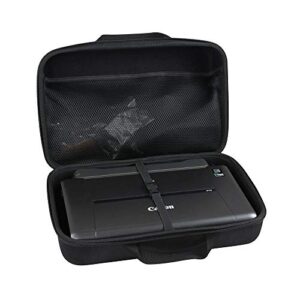 hermitshell hard travel case for canon pixma tr150 / ip110 wireless mobile printer (case for canon tr150 / ip110 + battery)