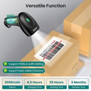 Barcode Scanner Bluetooth and Wireless with Stand, Anyeast USB Wired Inventory 2D 1D QR Code Scanners for Computer Laptop POS iPone, Screen Scanning Bar Code Reader for Supermarket Warehouse Library