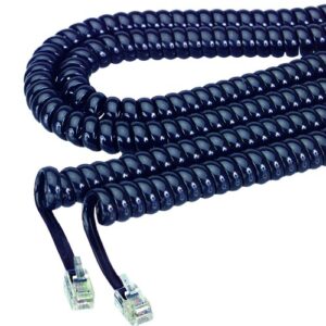softalk 42261 phone coil cord 25-feet black landline telephone accessory