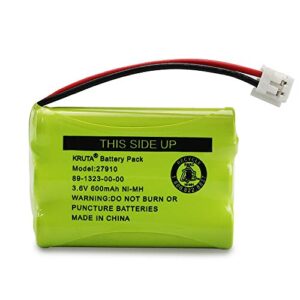 27910 Cordless Telephone Battery Compatible with AT&T 89-1323-00-0 Motorola SD-7501 RadioShack 23-959 23-894 Ni-MH 3.6V(Pack 2)