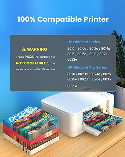 PACITEK 916XL Black Ink Cartridge Compatible with HP 916 Work with HP OfficeJet Pro 8025e Printer, HP OfficeJet 8010 8015 8020e, 8025e, 8028e, 8035e Printer