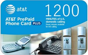 at&t 1200 minute prepaid phone card (calling card)