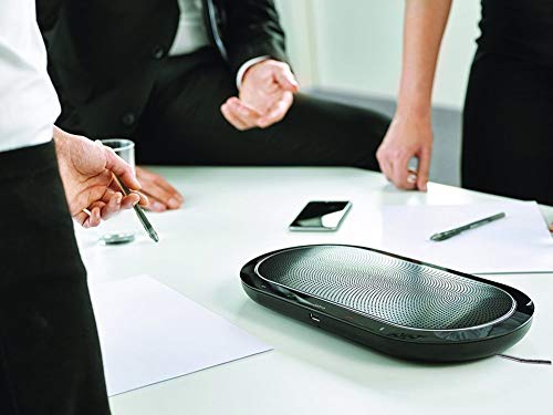 Jabra Speak 810 Speakerphone (Non-Wireless) | Bluetooth, USB, NFC, 3.5mm inputs | Compatible with UC, Softphones, Smartphones, Tablet, PC | Skype, Cisco, Siemens, IBM Sametime, Avaya #7810-209