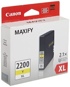 canon pgi-2200xl yellow ink tank compatible to ib4120, mb5420, mb5120, ib4020, mb5020, mb5320
