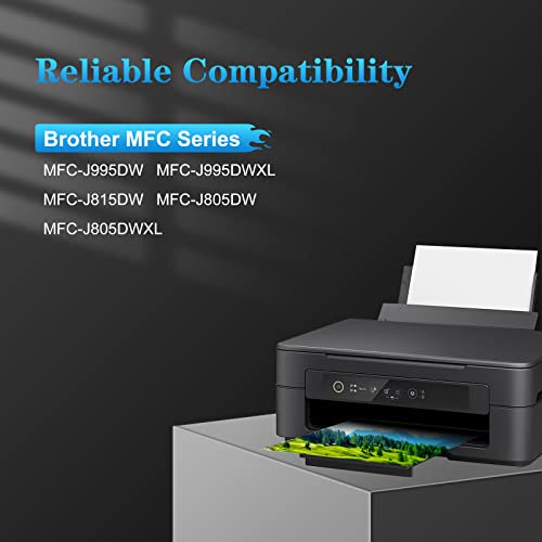 Kingjet LC3033 Ink Cartridge, Compatible Replacement for Brother LC3033XXL 3033 LC3035 3035 for Brother MFC-J995DW MFC-J995DWXL MFC-J805DW MFC-J805DWXL MFC-J815DW - LC3033 BK/C/M/Y Ink Cartridges