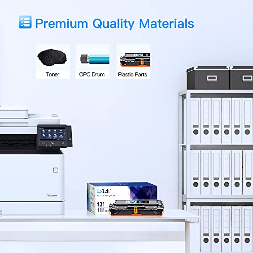 LxTek Compatible Toner Cartridge Replacement for Canon 131 131H to compatible with Laserjet CP1525nw CM1312nfi ImageClass MF624Cw MF8280Cw MF628Cw LBP7110Cw Printer (Black, 1 Pack-High Yield)