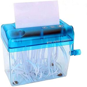 hand shredder for a6 size, manual paper shredder – paper cutter for paper, notes, bills, home office paper cutting tool (a6)