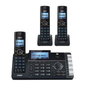 vtech ds6251-3 dect 6.0 2-line cordless digital answering system